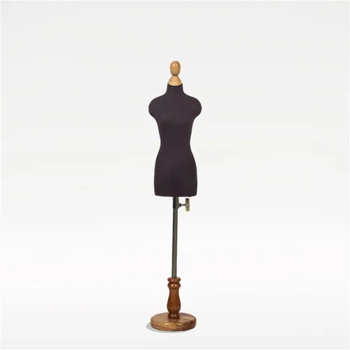 Miniatura 10 de Adjustable Mini Female Mannequin Dress Form with Wooden Base - Perfect for Sewing, Display, Tailoring, Fashion Design, and Crafting - Height