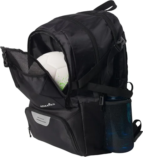 Miniatura 6 de Athletico National – Mochila de fútbol, baloncesto y fútbol americano, incluye soporte separado para balones y tacos