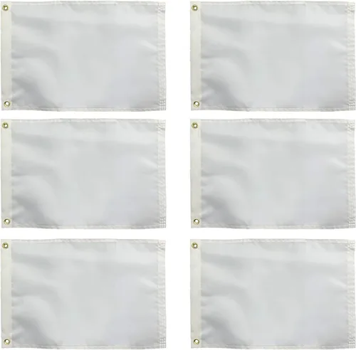 Miniatura 13 de Bandera negra sólida en blanco personalizable de 12 x 18 pulgadas, haz tu propia pancarta personalizada para decorar nailon resistente al aire