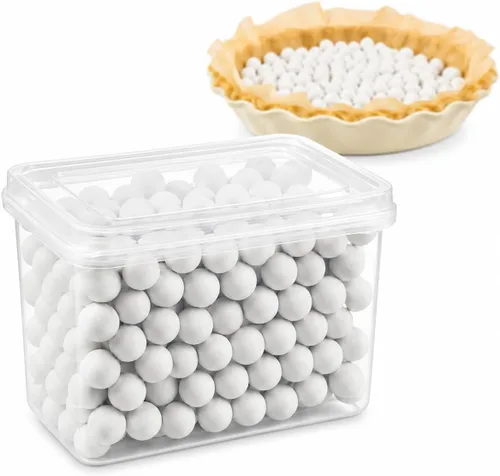 Mrs. Anderson's Baking Pie Weights | Cuentas de Gres de Cerámica Natural para Hornear a Ciegas | Resistentes al Calor, Aptas para Alimentos, Fáciles