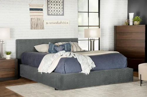 Miniatura 2 de Coaster Home Furnishings Gregory - Cama de plataforma tapizada grafito