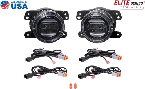 Miniatura 6 de Diode Dynamics Serie Elite - Lámparas antiniebla compatibles con Jeep Cherokee 2014-2017 (par), blanco frío (6000 K)