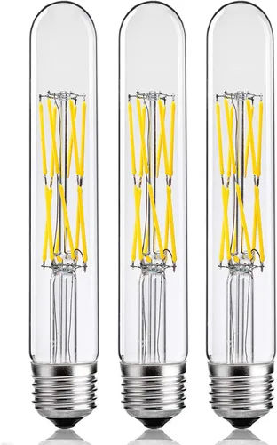 Miniatura 10 de LEOOLS Bombillas LED T9 vintage equivalentes a 40 W, 2700 K blanco cálido, 400 lúmenes, bombillas tubulares Edison regulables de 4 W, vidrio
