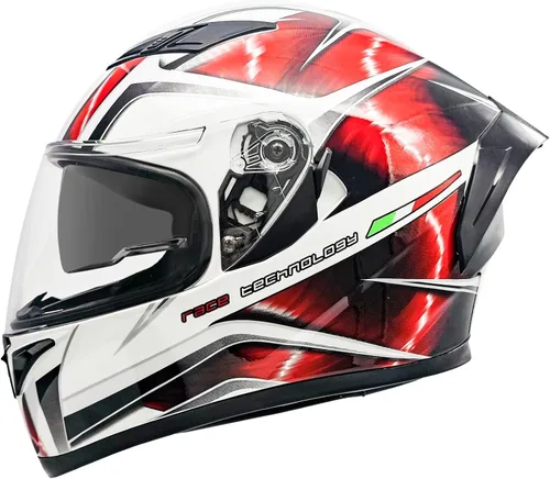 Miniatura 8 de Cascos de motocicleta de cara completa para adultos, doble visión, moto de calle, carreras, motocicleta ADV, ciclomotor, casco para hombres y Gris