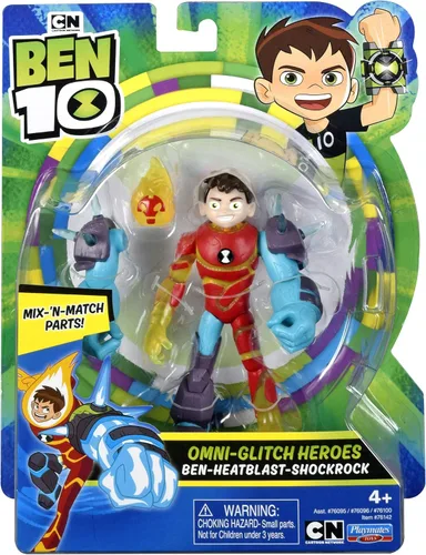 Miniatura 3 de Ben 10 Héroes Omni-Glitch: Ben-Heatblast-Shock Rock