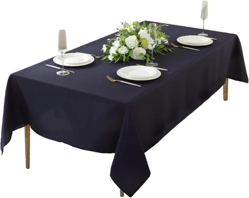 Miniatura 24 de Paquete de 2 Manteles Redondos de 120 Pulgadas de Carbón, Mantel de Poliéster Lavable para Uso en el Hogar, Fiestas, Bodas o Restaurantes.
