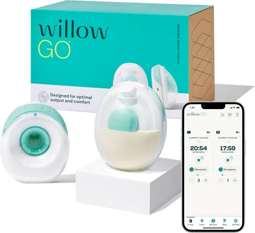 Miniatura 11 de Willow Go - Recipientes de leche reutilizables de 5 onzas con protector contra salpicaduras, para usar con el extractor de leche manos libres Willow
