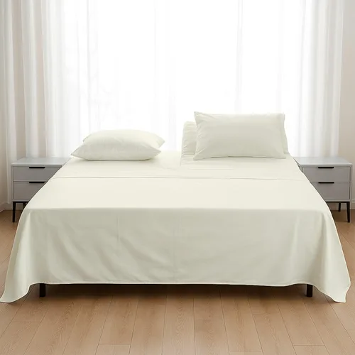 Flex Head - Sábanas King para dormir con número de cama, juego de sábanas ultrasuaves de microfibra flexible de 4 piezas con división superior de 34