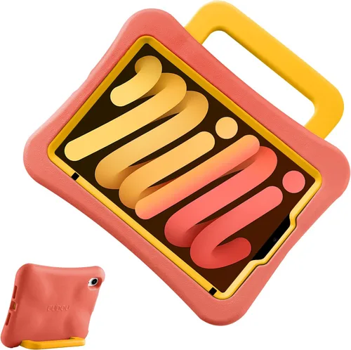 Miniatura 11 de Funda para Niños para iPad mini 7 (A17 Pro) 2024/iPad Mini6 2021, Peso Ligero Resistente/A Prueba de Golpes/A Prueba de Caídas con Asa/Soporte