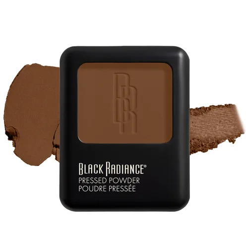 Miniatura 20 de Black Radiance Polvo prensado, acabado mate rico en pigmentos para tonos de piel claros, compacto absorbente de aceite con espejo y esponja