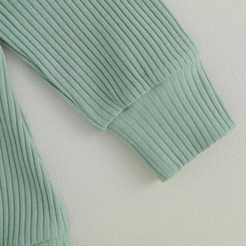Miniatura 6 de Ropa de bebé recién nacido, suéter acanalado, enterizo de gran tamaño, sudadera de punto con burbujas, lindo traje de otoño