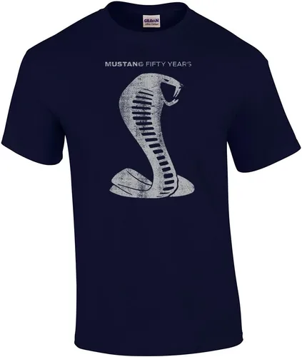 Miniatura 12 de Ford Camiseta Manga Corta Mustang 50 Años Cobra Azul real