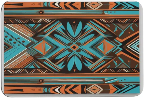 Miniatura 16 de Alfombra de baño de color naranja brillante, turquesa, verde azulado, azul, piel de napa, antideslizante, ultra suave y súper absorbente, alfombra