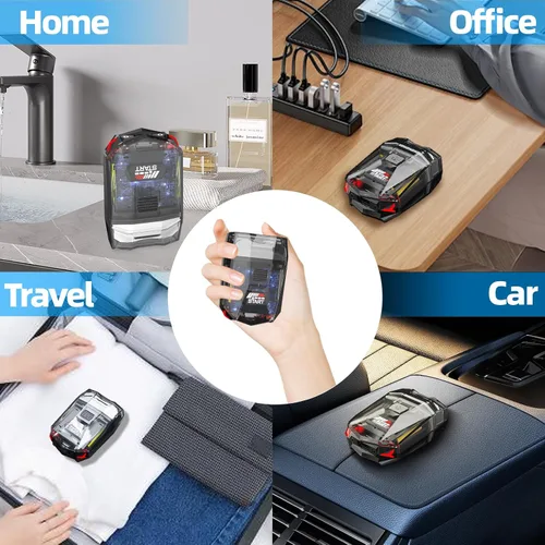 Miniatura 7 de Cyberpunk Mini afeitadora eléctrica, maquinilla de afeitar eléctrica portátil para hombres, pantalla inteligente, IPX7 impermeable, afeitado húmedo