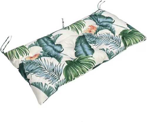 Miniatura 16 de Cojín de banco para exteriores, color negro, antideslizante, para muebles de exterior, almohadillas gruesas para sillas de patio de 40 pulgadas