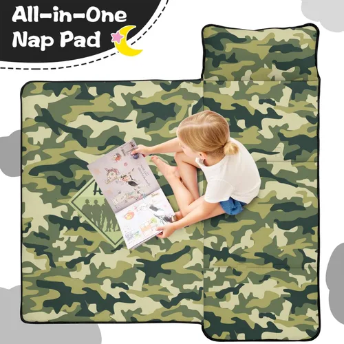 Miniatura 3 de Juego de alfombrillas personalizadas para siesta de autos de dibujos animados con nombre, saco de dormir para niños, colchón de cama para niños