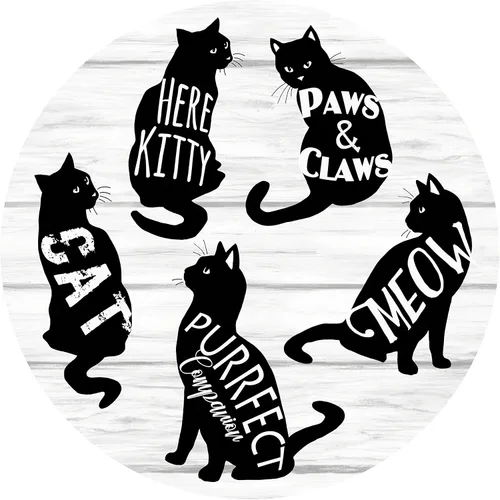 Miniatura 11 de Andreas - Abrelatas de silicona antideslizante de 6.25 pulgadas, fácil abridor de tapa, fabricado con silicona y tela, apto para lavavajillas, Gatos
