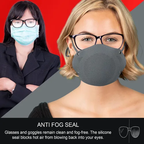 Miniatura 3 de GATA Silicone Seal Face Mask Covering With Filters