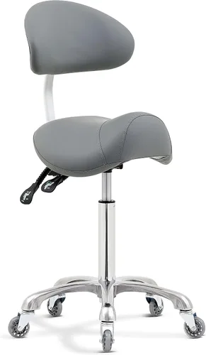 Miniatura 8 de Antlu Taburete Silla con Ruedas con Soporte para la Espalda, Taburete de Silla Dental de Esteticista Tatuaje, Sillas de Pestañas para Técnico