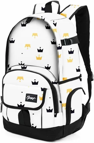 Miniatura 25 de Mochila escolar estilo Rickyh, mochila de viaje para hombres y mujeres, mochila ligera con compartimento para portátil, Tamaño único