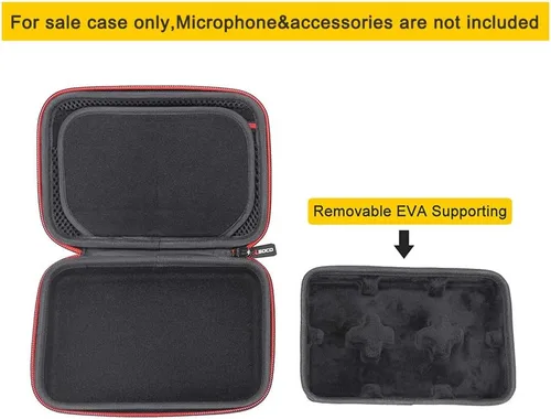 Miniatura 5 de RLSOCO Funda para sistema de micrófono inalámbrico Go II/RODE Wireless GO (Negro)