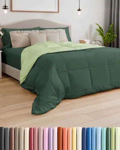 Miniatura 11 de Tamaño Individual, Edredón de Plumón Blanco Alternativo - Cálido y Ligero - Juego de Ropa de Cama de Calidad Hotelera de Lujo y Transpirable