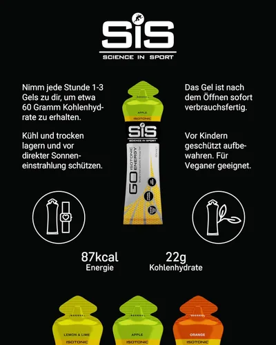 Miniatura 4 de Science in Sport - Paquete de variedad de gel energético de 60 ml - Pack de 7
