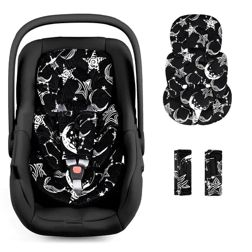 Miniatura 18 de GFU Apoyo para la cabeza del asiento de coche para recién nacido, 2 en 1 Apoyo para la cabeza y el cuerpo del asiento de coche para bebé