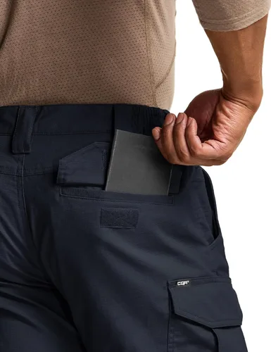 Miniatura 177 de CQR – Pantalones tácticos elásticos tipo cargo para hombre, resistentes al agua, de tela ripstop (antidesgarros), ligeros, ideales para uso diario