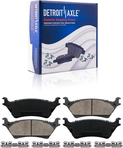 Miniatura 23 de Detroit Axle - Pastillas de freno traseras para Mercedes-Benz C230 C240 C280 C320 C350 CLK320 CLK350 CLK430 E300 E320 E420 E430 SLK350, pastillas