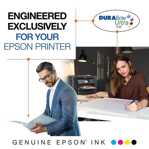 Miniatura 5 de Epson T127 DURABrite Ultra Ink - Paquete combinado de tinta de capacidad estándar (T127520) para lápiz óptico y personal seleccionadas, cian