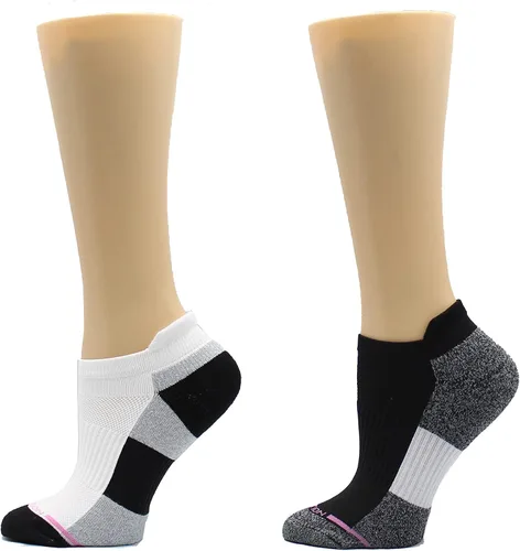 Miniatura 24 de Dr. Motion Calcetines de compresión de corte bajo para mujer, paquete de 2