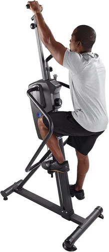 Miniatura 8 de Stamina Productos Cardio Climber Máquina de ejercicios de fitness para entrenamiento en casa con entrenamiento inteligente, monitor LCD y ruedas