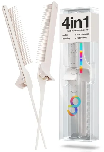 Miniatura 8 de ColorBow Peines de cola de rata, peine de burlas, peines de hierro plano para mujeres, peines de separación para trenzar el cabello, esenciales
