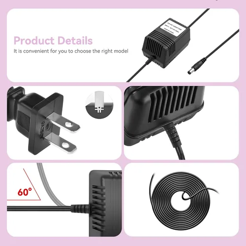 Miniatura 3 de Adaptador de corriente alterna de 9 V compatible con línea 6 Bass POD XT XTL, FloorPod, Floor-Pod Plus, JM4 Looper, Micro Spider, POD xt Live Power
