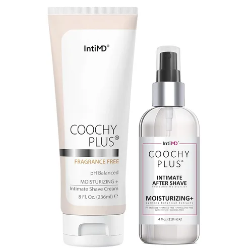 Miniatura 9 de Kit completo de afeitado íntimo IntiMD Coochy Plus - Coco Allure y humectante calmante de protección después del afeitado orgánico - Fórmula