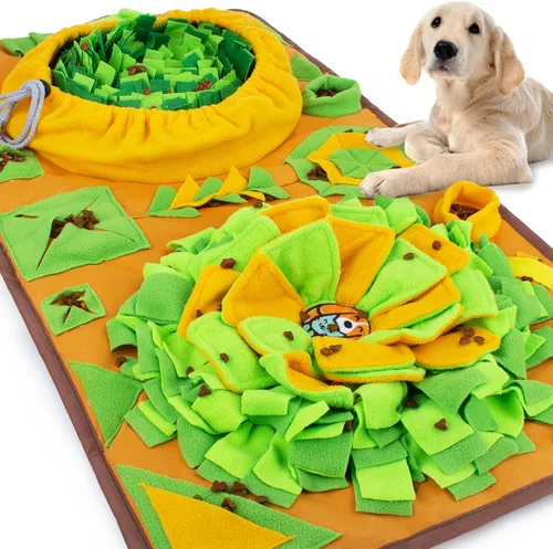 Miniatura 8 de AWOOF Alfombrilla de olfateo para perros, alfombrilla de alimentación para nariz de perros y gatos, juguetes interactivos para perros que fomentan