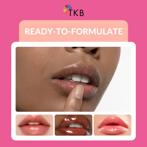Miniatura 3 de Base de brillo labial TKB (Flexagel M) Listo para formular Hidratante, alto brillo, transparente, vegano y libre de crueldad Fabricado