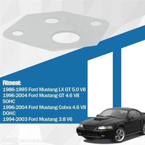 Miniatura 2 de CULMKARI Placa restrictora IAC de control de aire de ralentí compatible con Ford Mustang1986-1995 LX GT 5.0 V8 1996-2004 4.6 SOHC Cobra DOHC