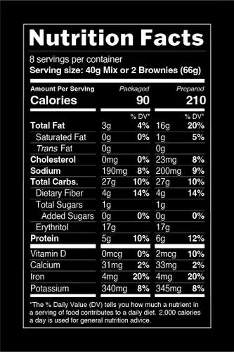 Miniatura 3 de TruEats Brownie Mix: Bajo índice glucémico, rico en proteínas y fibra, sin gluten ni granos, apto para diabéticos, apto para veganos, sin lácteos, a