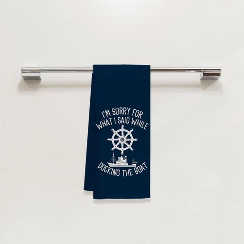 Miniatura 2 de Voatok Regalos para Barco: Toallas Náuticas para Platos y Manos, Accesorios para Lago - Toallas de Cocina "Lo Siento" (Azul-1)