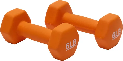 Miniatura 11 de Amazon Basics - Mancuerna de entrenamiento de fácil agarre, con revestimiento de neopreno, disponibles en varios juegos y pesos