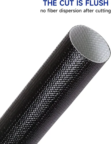 Miniatura 6 de Protector de aislamiento térmico de alambre automotriz fibra de vidrio trenzado envoltura de cable recubierto de silicona manguera reemplazo