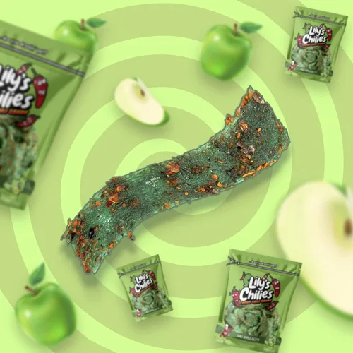 Miniatura 4 de Lilys Chilies, Caramelos masticables agrios y chiles (cinturones de manzana con chile)