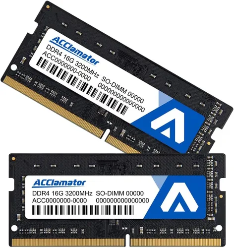 Miniatura 8 de Acclamator DDR4 RAM 16GB Kit (2x8GB) 3200MHz PC4-25600 CL22 1.2V Unbuffered Non-ECC SODIMM 260-Pin Laptop PC Computadora Módulo de memoria RAM