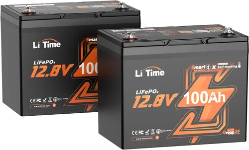 Miniatura 17 de Litime Batería LiFePO4 para motores de trolling de 12V 100Ah (Grupo 31), baterías de litio Bluetooth de 12 voltios, máx. 15000 ciclos profundos