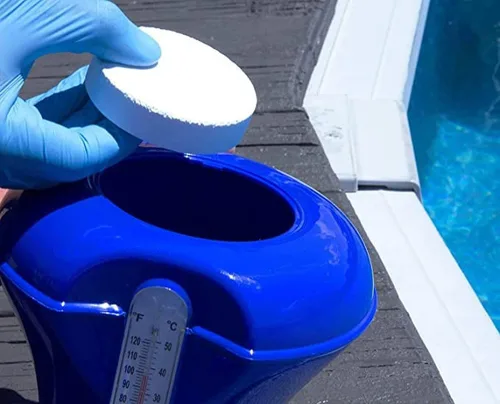 Miniatura 4 de C3... Tabletas de cloro estabilizado de 1 pulgada para piscina Tabletas cloradoras de disolución lenta para piscinas sobre el suelo o enterradas