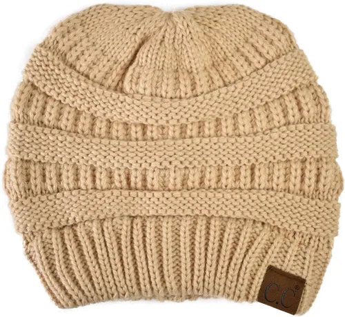 Miniatura 260 de C.C Trendy Warm Chunky Soft Stretch Cable Knit Beanie