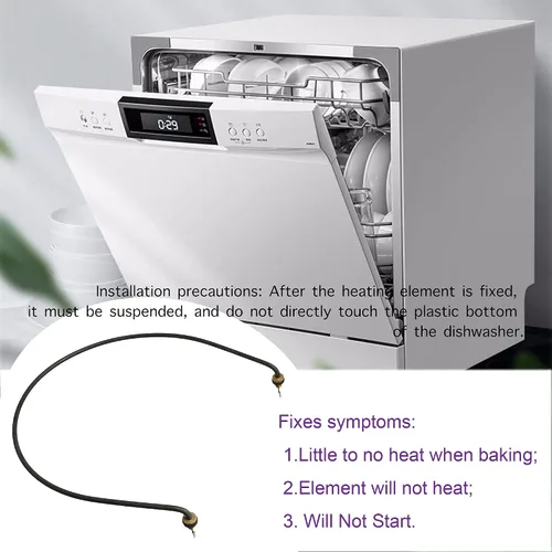 Miniatura 3 de W10518394 Elemento calefactor para lavavajillas mejorado – Reemplazo para repuesto Whirlpool para Kenmore – Reemplaza 2977737 8194250 8563007