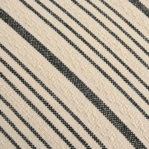 Miniatura 2 de Fundas de almohada negras de lino para granja, fundas de almohada decorativas a rayas para exteriores, fundas de almohada cuadradas para sofá, cama
